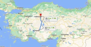 Ankara Konya Arası Kaç Kilometre
